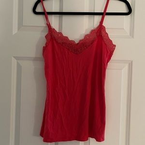 Only Hearts Lace Trim Tank / Used Once